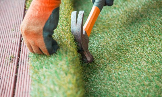how to lay artificial grass