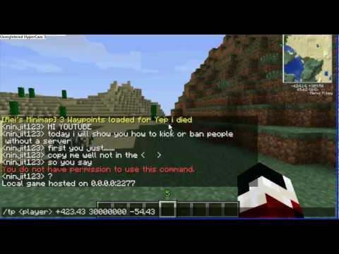 How to Unban Someone on Minecraft - Banning player 1 how to unban someone on minecraft