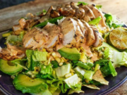 GRILLED CHICKEN AND CORN SALAD WITH CHIPOTLE CASHEW DRESSING: GRILLED CHICKEN